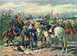 „Zaaresztowanie Szpiega”, J. Kossak / fot. wikipedia