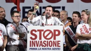 Matteo Salvini podczas kampanii wyborczej w roku 2018 / Fot. YouTube