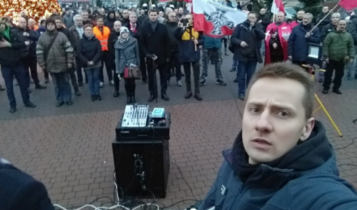 manifestacja w Dąbrowie Górniczej 9.12.2018/ fot. twitter