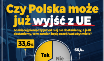 sondaż Polexit/ fot. screen