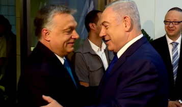 Victor Orban i Benjamin Netanjahu/ fot. screen
