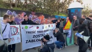 Protest przeciw Acta 2 / Źródło: YouTube