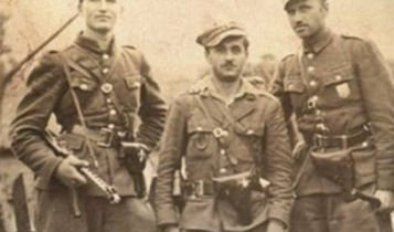Żołnierze 5 Wileńskiej Brygady AK, pierwszy od prawej mjr Zygmunt Szendzielarz ps. „Łupaszka”/ fot. arch.