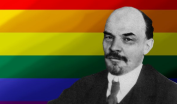tęczowy Lenin/ autor: Dominik Cwikła