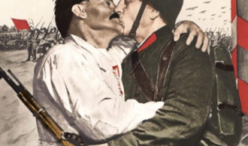 propagandowy plakat sowiecki przedstawiający "wyzwolenie" 17 września 1939/ fot. arch. koloryzowane