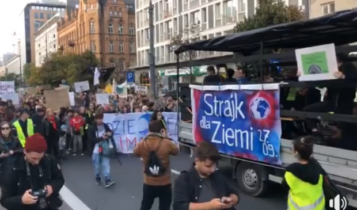 warszawski strajk klimatyczny 2019/ fot. screen