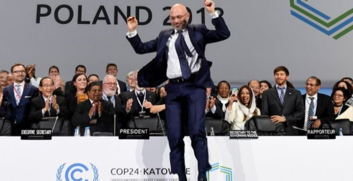 Michał Kurtyka na szczycie klimatycznym COP24 w Katowicach/ fot. Twitter
