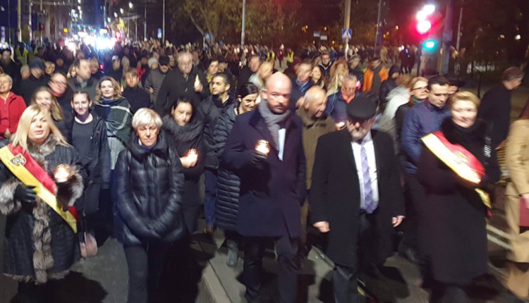 wrocławski marsz w rocznicę Nocy Kryształowej/ fot. Twitter
