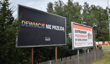 jeden z billboardów Milczącej Większości w Białymstoku/ fot. Facebook
