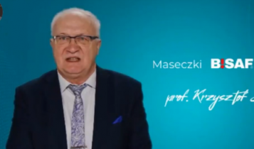 Krzysztof Simon w reklamie masek/ fot. screen