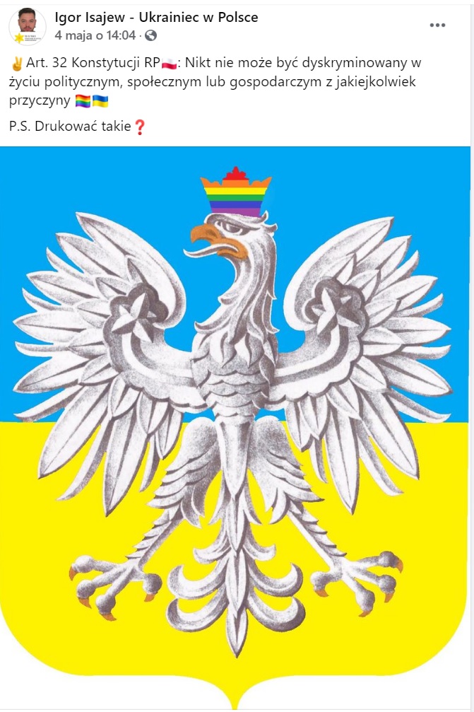 Skandaliczny wpis Igora Isajewa