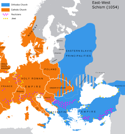 Schizma Imperium Rzymskiego z 1050 roku.