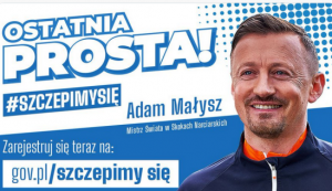 Adam Małysz reklamuje szczepionki na Covid/fot. Twitter