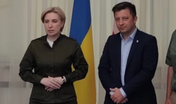 wicepremier Ukrainy Iryna Wereszczuk i szef KPRM Michał Dworczyk/ fot. Twitter