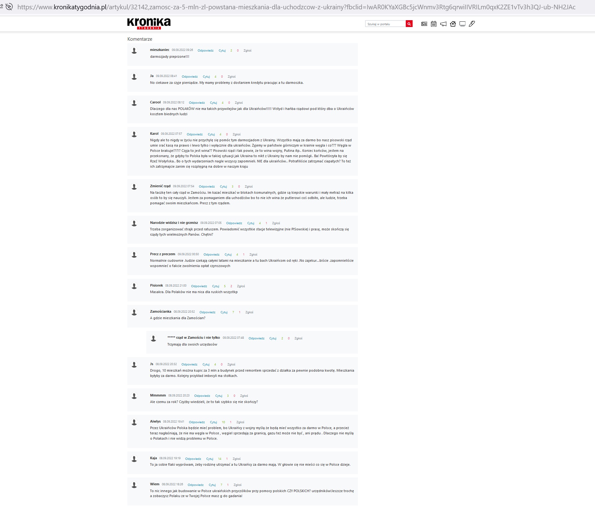 5 milionów złotych na mieszkania dla Ukraińców z salą zabaw, multimedialną salą spotkań i gabinetami. Polacy są wściekli!