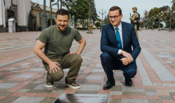 prezydent Zełenski i premier Morawiecki/ fot. Twitter