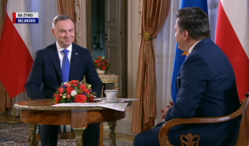 prezydent Andrzej Duda w Polsat News/ fot. screen