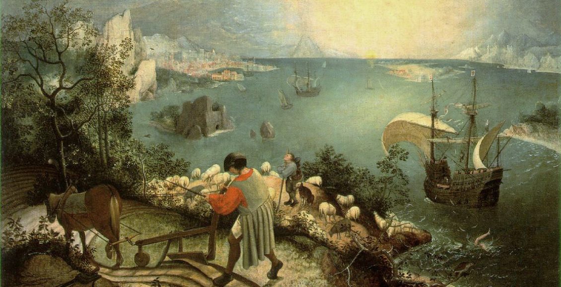 Bruegel, Pieter de Oude, "Upadek Ikara" / Fot. Wikipedia.pl