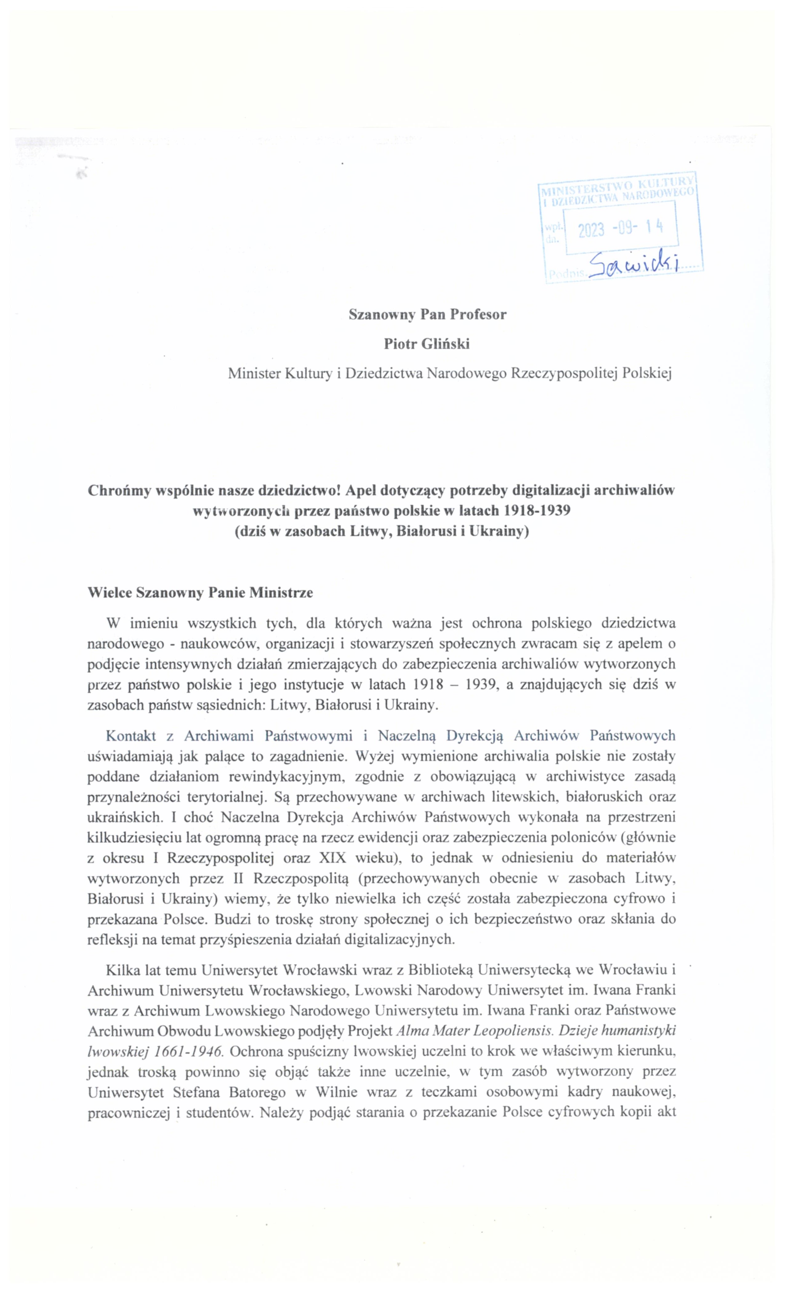 “Let's defend  our heritage together!”