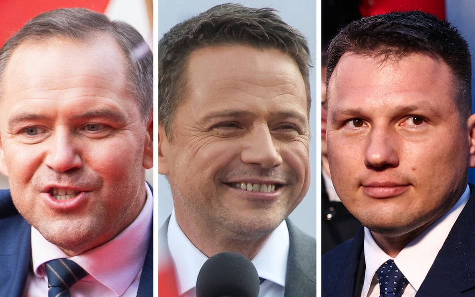 Spotkania kandydatów z Mentzenem: Nawrocki podpisuje deklarację, Trzaskowski chce Ukraińców w NATO i UE [WIDEO]